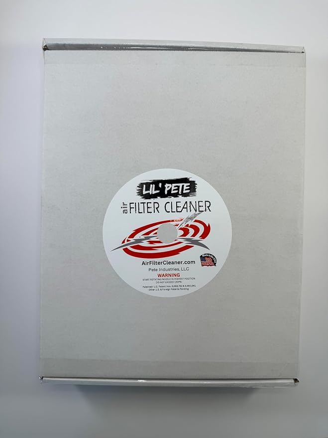 LIL PETE Air Filter Cleaner by Pete Industries – Cleans 1.5″–4″ ID Filters –