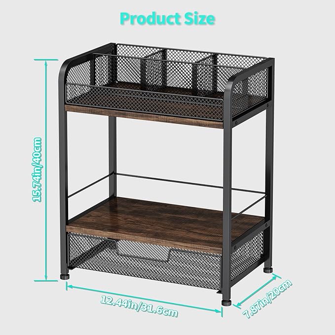 HapiRm Floor Makeup Organizer Storage - Vanity Skincare Make Up Organizers and Storage with Drawers, Cosmetics Display Cases Holder for Skin Care Nail Polish Perfume Makeup Brush