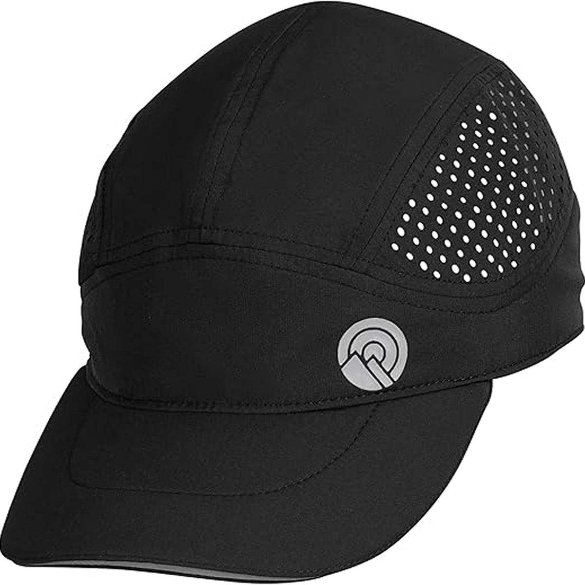 OutdoorEssentials Running Hat - Breathable Running Hats for Women & Men - Jogging Exercise Hiking Cap - Trail Baseball Tennis Black