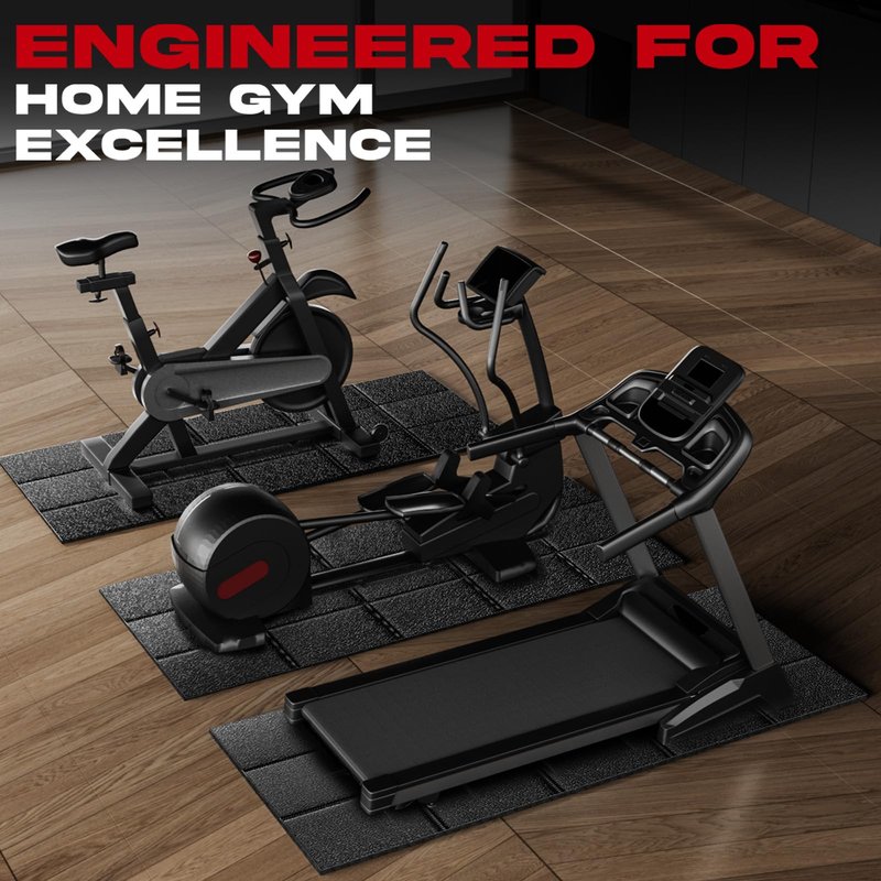 Treadmill Mat – 79" x 39", Non-Slip Walking Pad Mat for Carpet Floors & Hardwood, Shock Absorbing Exercise Mat & Under Treadmill Mat for Floor Protection in Home Gym