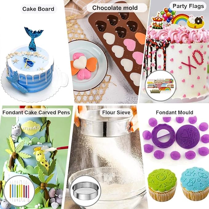 Gawren-H&E Cake Decorating Kit-Baking Supplies and Cake Decorating Supplies