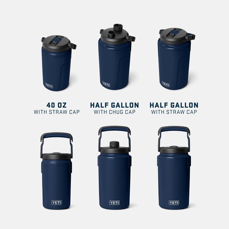 YETI Silo Half Gallon Insulated Straw Cap Water Jug – Leakproof, Lightweight Sports Bottle with Fence Hook Handle – Keeps Drinks Ice-Cold – Ideal for Gym, Sports & Tournaments, Royal Blue