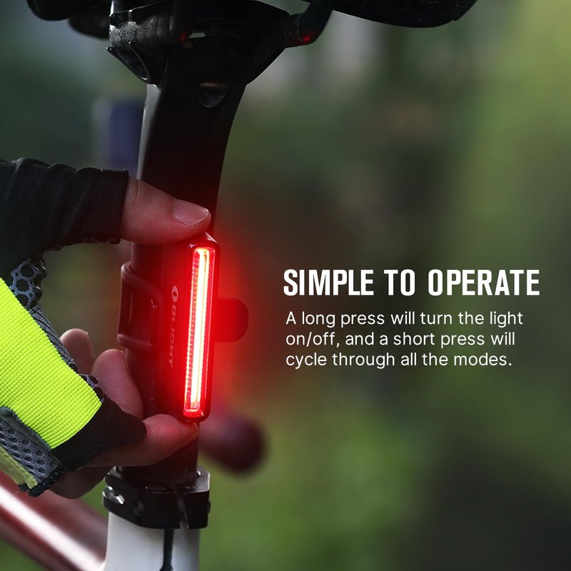 OLIGHT Seemee 30 C Bike Tail Light with 30 Lumens 230 Degree Visibility, 800m Viewable Range, Rechargeable Bicyle Brake Rear Lights, IPX6 Waterproof, Road and Urban Cyclists