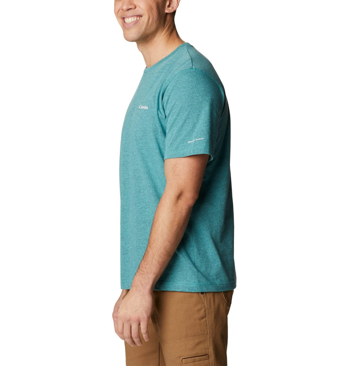 Columbia Men's Thistletown Hills Short Sleeve, Electric Turquoise/Collegiate Navy, 5X Big