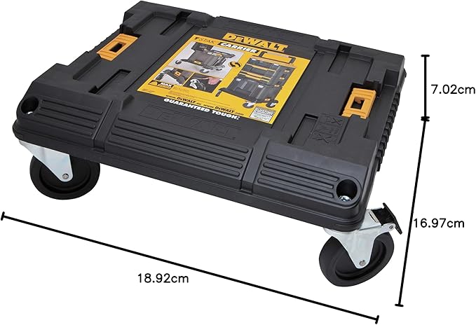 DEWALT Tool Storage Organizer Cart, Use With TSTAK System, Heavy Duty Wheels for Rolling, Organizer for Jobsites (DWST17889)