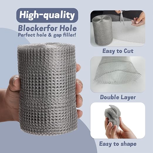 5" X 50 ft 304 Stainless Steel Mesh, Wire Mesh