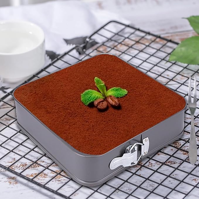 Rectangle Springform Pan Set with Removable Bottom Nonstick Cheesecake