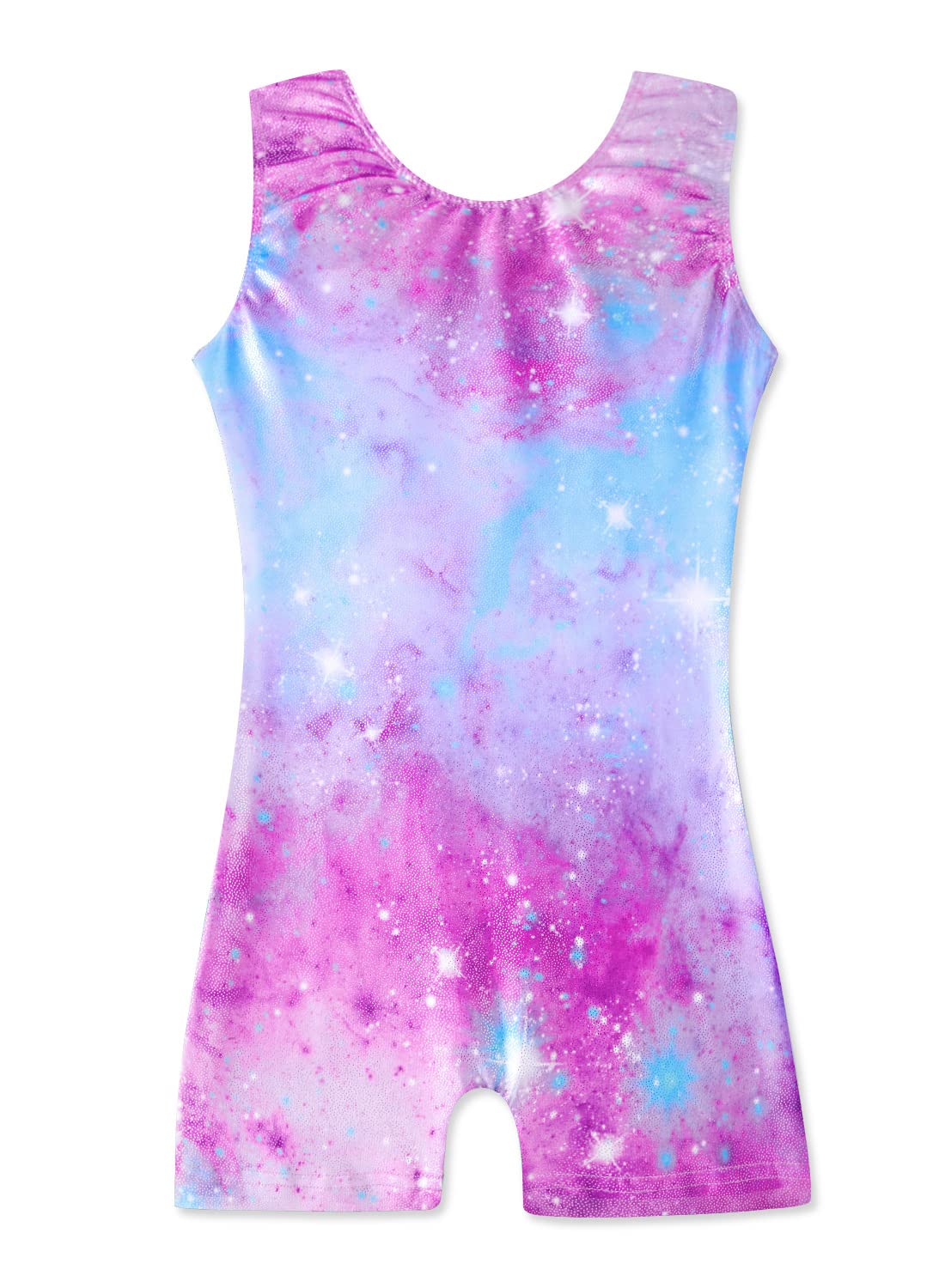 HOZIY Girls Gymnastics Leotards 6-7 Years Old Pink Tie Dye Galaxy Kids Leo Outfits Bodysuits Child Dance Clothes Clothing Sparkly Sparkle Leotardos Para Gimnasia Ninas