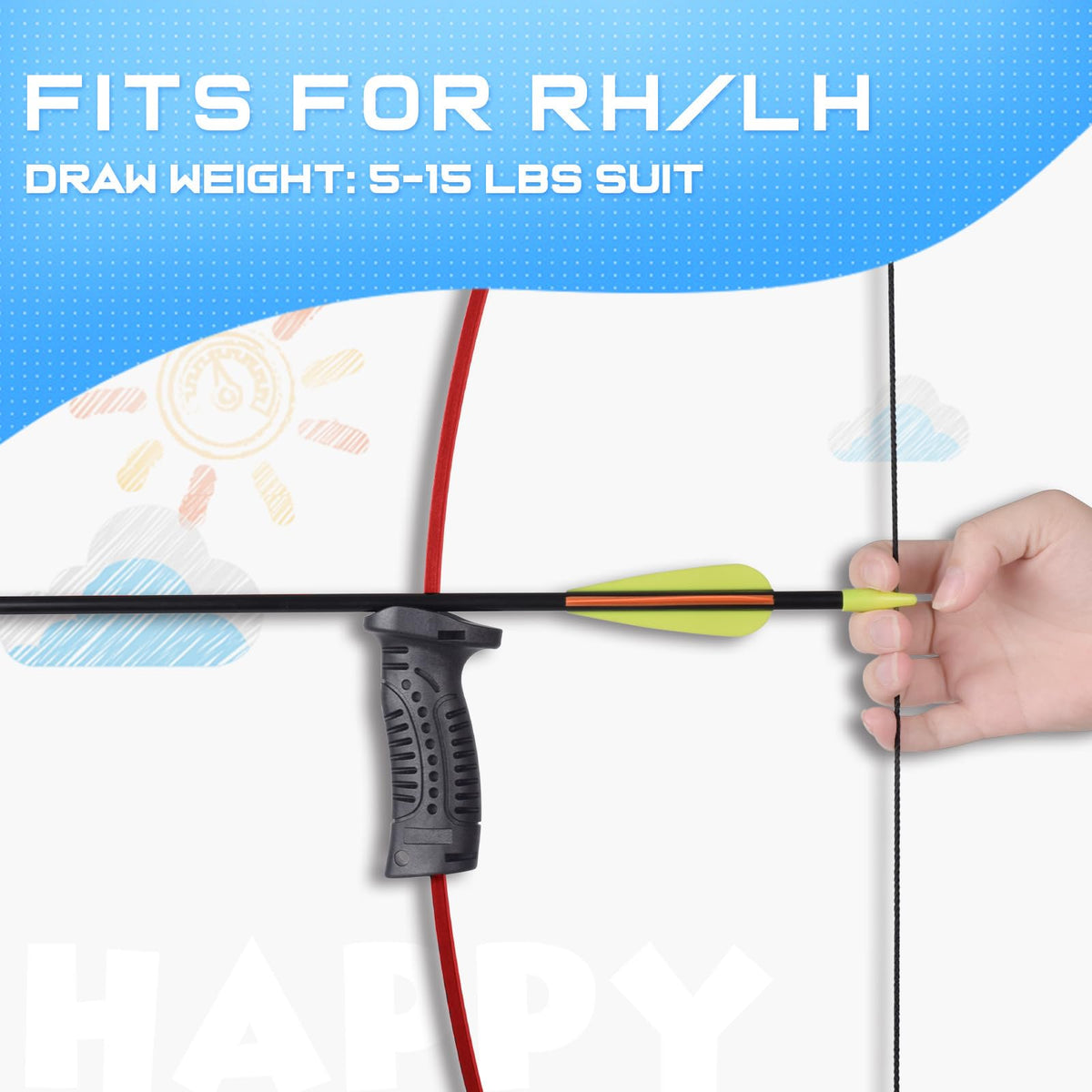 ELONG OUTDOOR Recurve Bow and Arrow Set Outdoor Archery Beginner Training Includes 8 Arrows, Armguard, Quiver, Target Face, Finger Tab