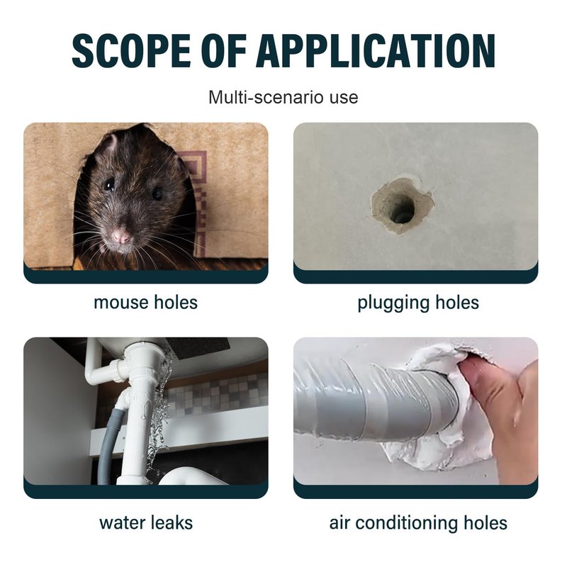 2026 Upgraded Repair Sealing Clay, Waterproof Sealant Mastic,Quick Mending Mud for Drain Connection, Wall Hole, Air Conditioning Hole Waterproof Seal Putty (4)