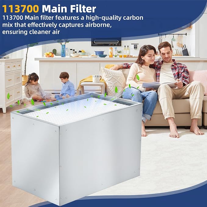 113700 Main Filter with Carbon Mix Compatible with Glowforge Plus/Pro Air