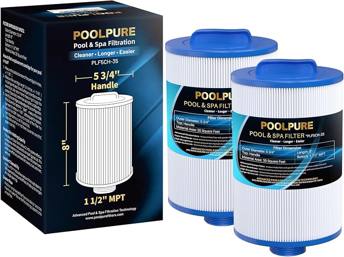 POOLPURE Replacement Filter for PMAX50P4, Unicel 5CH-35, Filbur FC-0300