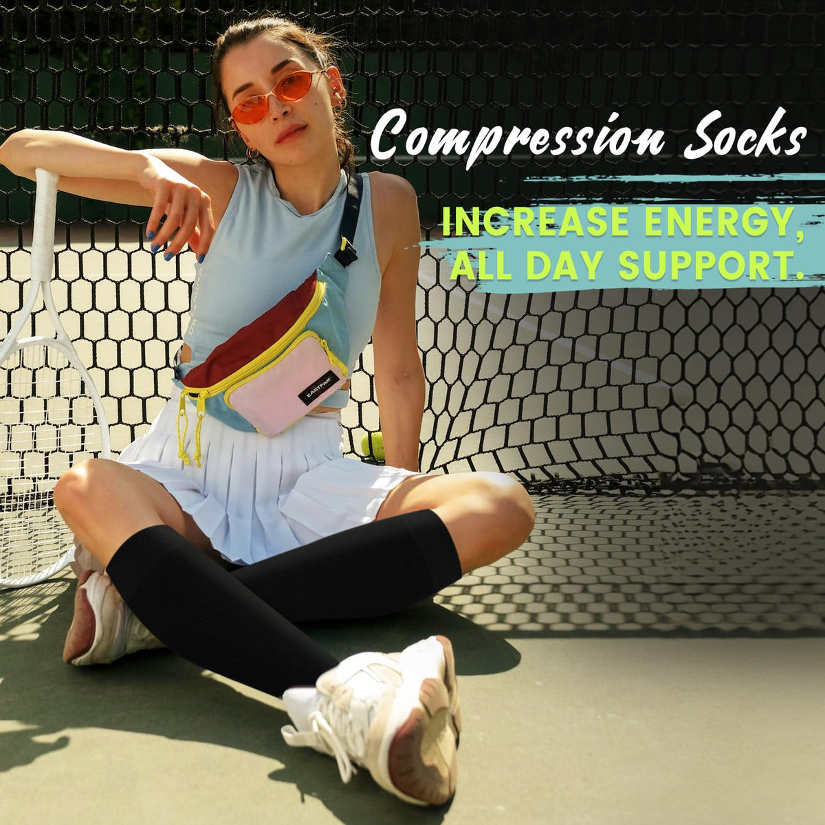 Copper Compression Socks 15-20 mmHg for Men & Women 8 Pairs – Circulation Support for Nurses, Travel, Running, Hiking, Soccer(L/XL)