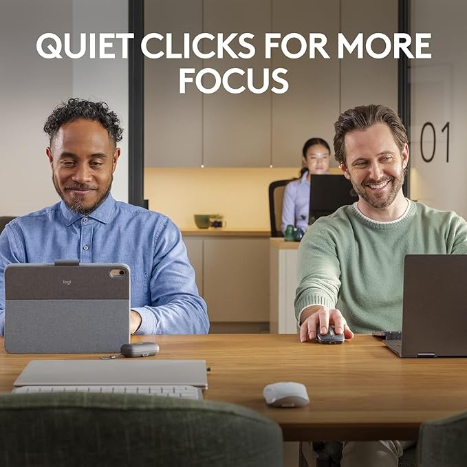 Logitech MX Anywhere 3S Compact Wireless Mouse, Fast Scrolling, 8K DPI Any-Surface Tracking, Quiet Clicks, Programmable Buttons, USB C, Bluetooth, Windows PC, Linux, Chrome, Mac - Black (Renewed)