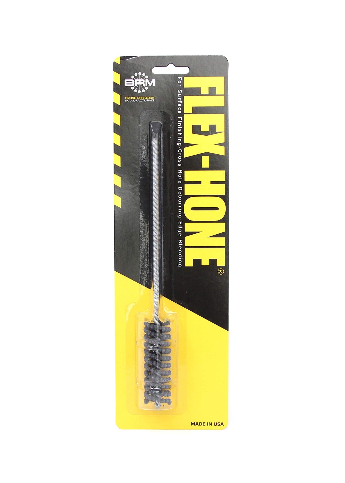 Brush Research BC14M12 FLEX-HONE®, 0.551" (14mm) Diameter, 120 Grit, Silicon Carbide, for Mild Steel, Stainless Steel, Cast Iron and Softer Ferrous Materials