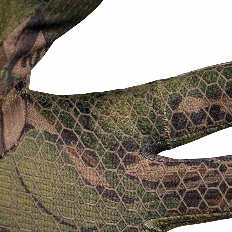 BLOCKER OUTDOORS Finisher Customizable Camouflage Hunting Gloves (MO Greenleaf, Large)
