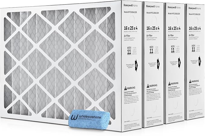 16x25x4 Air Filter Replacement MERV 11, FC100A1029 Pleated HVAC AC Furnace