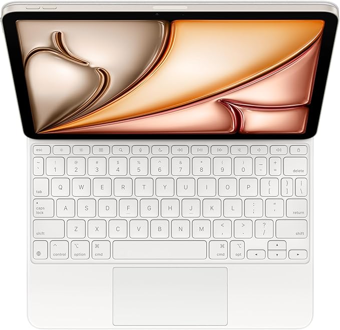 Apple Magic Keyboard: Keyboard and Case for iPad Air 11-inch (M2, M3, and M4) and iPad Air (4th and 5th Generation), US English — White