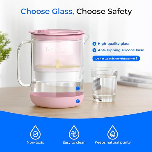 Waterdrop Glass Water Filter Pitcher