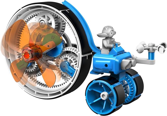 Thames & Kosmos WindBots 6-in-1 Engineering STEM Kit | Build 6 Wind-Powered Bots, No Batteries/Electricity Required | Explore Wind Technology, Gear Ratios & More | Full-Color Manual & Experiment Guide