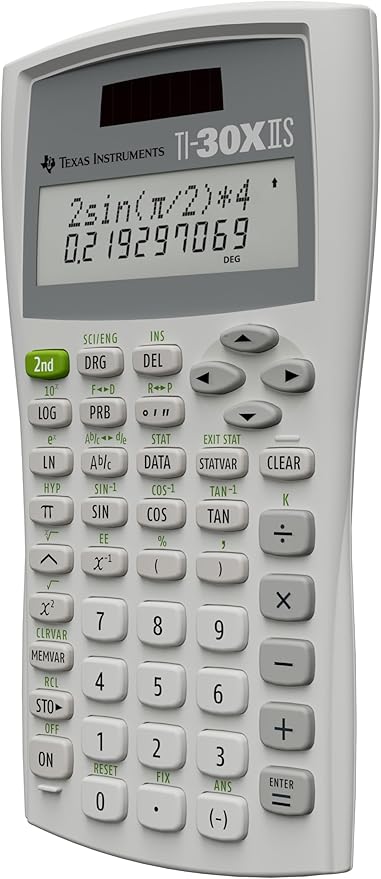 Texas Instruments TI-30XIIS Scientific Calculator, White