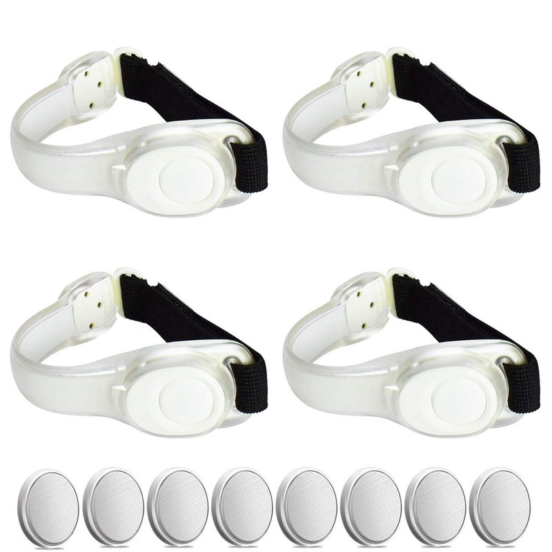 AMNQUERXUS Premium LED Light Up Armband, Reflective Adjustable Wearable Silicone Running Belt Strap/Waterproof Glow in the Dark for Running Jogging Walking Cycling Concert Camping Outdoor Sports