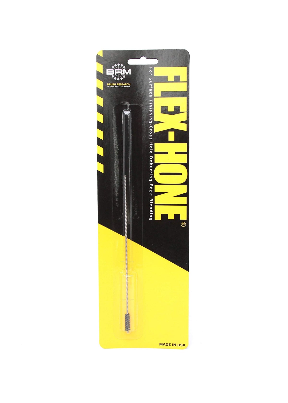 Brush Research BC4M18 FLEX-HONE®, 0.157" (4mm) Diameter, 180 Grit, Silicon Carbide, For Mild Steel, Stainless Steel, Cast Iron and Softer Ferrous Materials