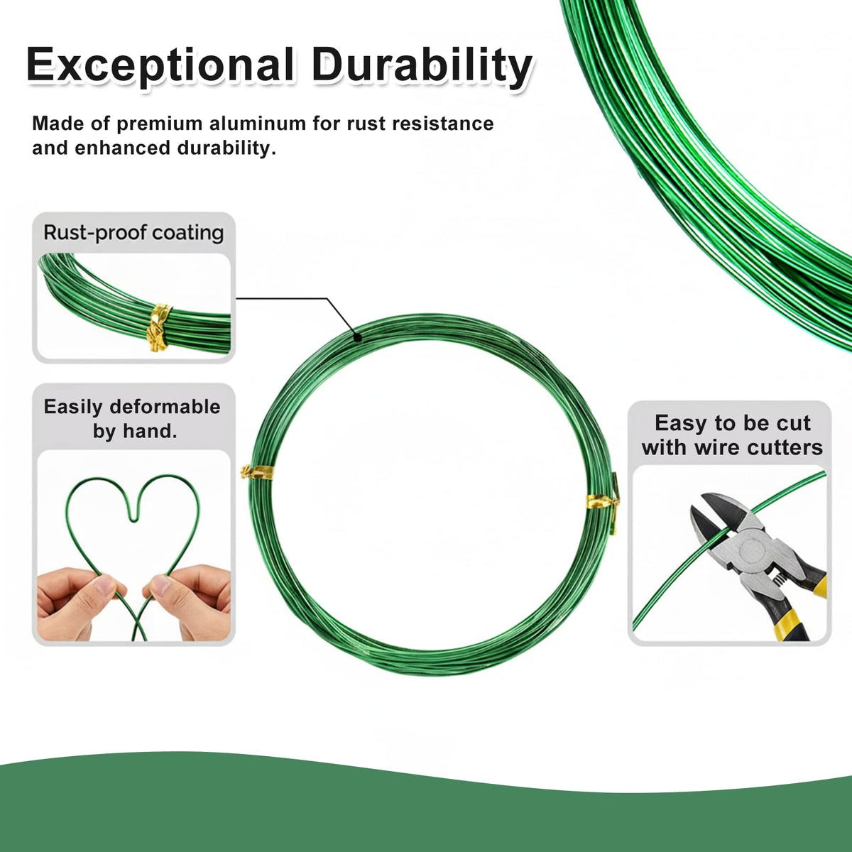 Bonsai Wire Kit, 98 Feet Aluminum Bonsai Tree Training Adjustable Wires Accessories for Holding Branches Wire Bonsai-Tool Set Small Trunks Bonsai-Trees Indoor Garden DIY Tools (3 Colors, 1mm, 30m)