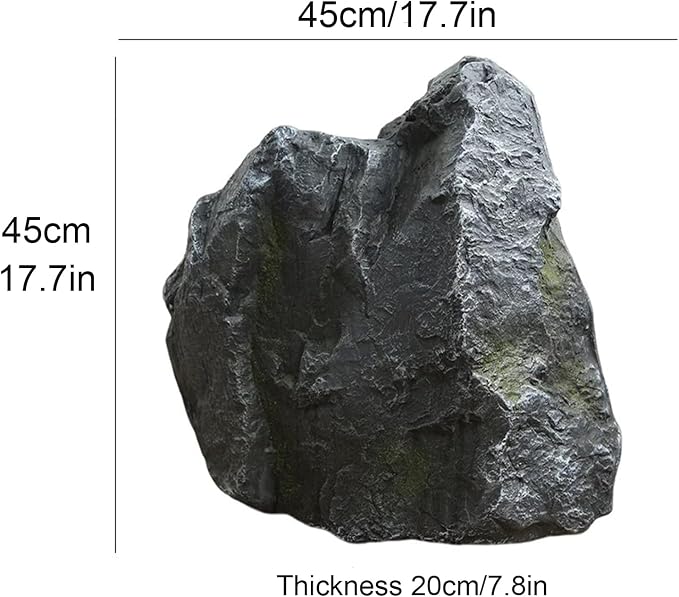 Outdoor Fake Rock Cover Realistic Lightweight Fiberglass Artificial Landscape