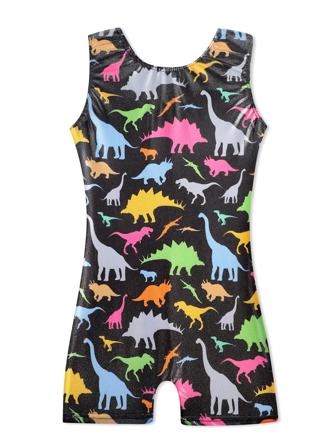 HOZIY Dinosaur Leotard for Toddlers Gymnastics 2t/3t 2t-3t 2 3 Year Old Kids Tumbling Outfits Biketard Biketards Bodysuit Clothes Clothing Dance Gimnasia Black