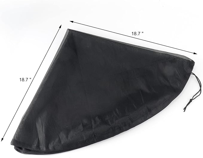 37.5 Inch Mesh Cover for Rain Barrel, Rain Bucket Leaf Filter Screen Cover