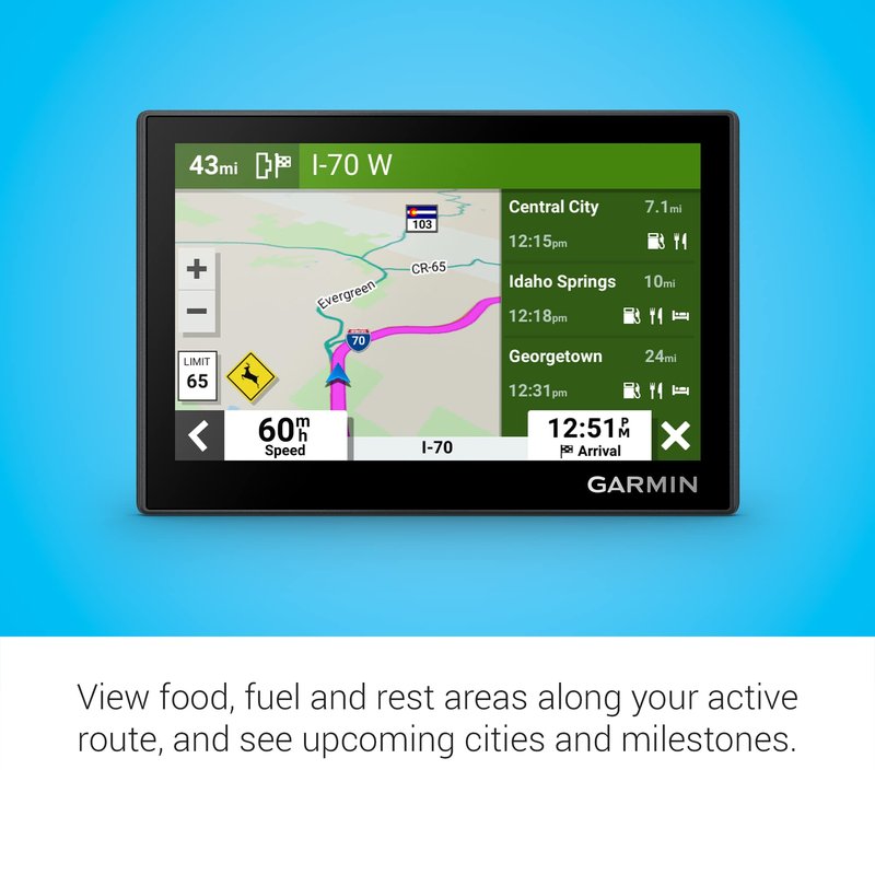 Garmin Drive™ 53 GPS Navigator, High-Resolution Touchscreen, Simple On-Screen Menus and Easy-to-See Maps, Driver Alerts (Renewed)