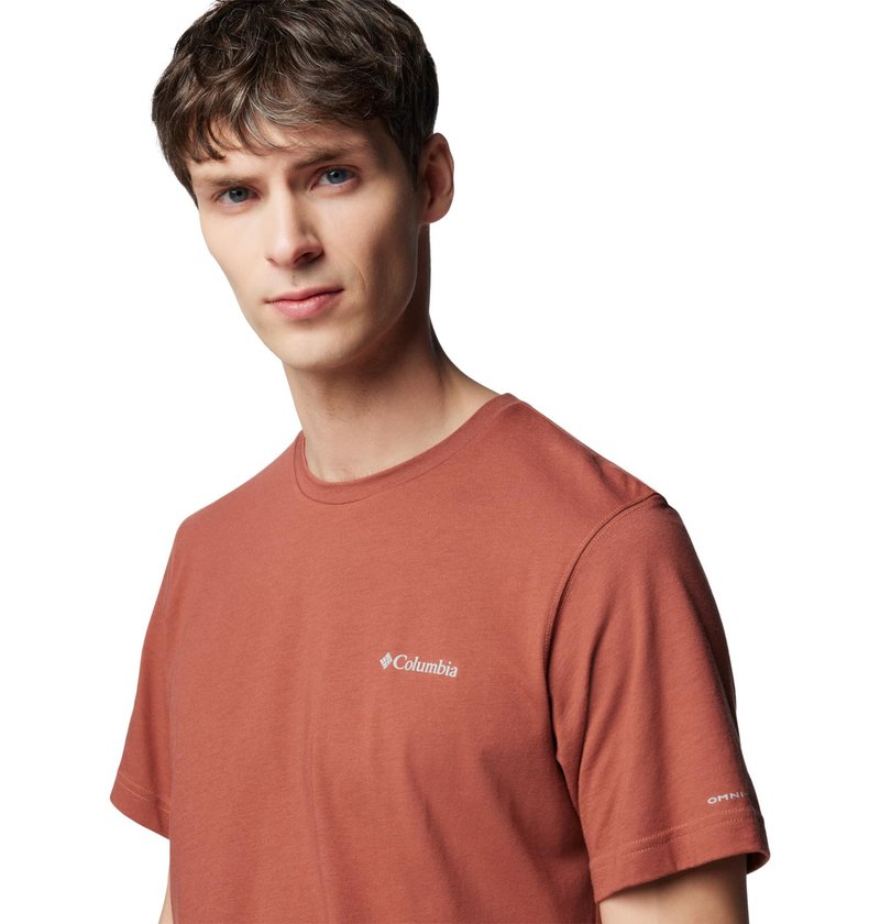 Columbia Men's Thistletown Hills Short Sleeve, Auburn Heather, 5X Tall
