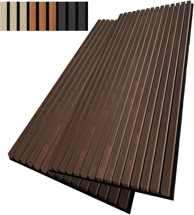 Wood Slat Wall Panel, 3D Soundproof Wall Panels, Large Acoustic Panels