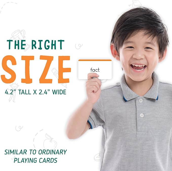 merka Sight Word Flash Cards - 150 Cards, Set B - Fry Sight Words & Vocabulary Flashcards for 1st Grade Reading