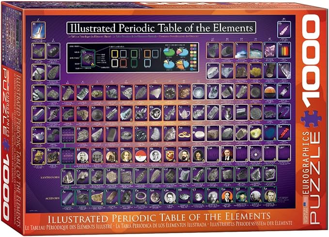 EuroGraphics Periodic Table (Illustrated) 1000 Piece Puzzle
