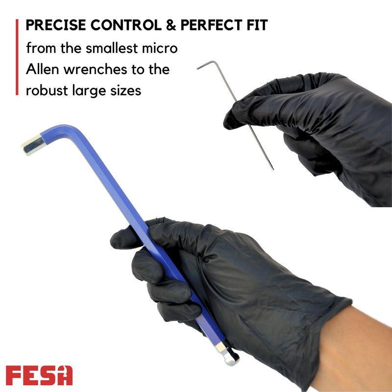 FESA Jumbo Allen Wrench Set - 29-Piece Torx, Standard & Metric Allen Wrenches with Micro to Large Ball Ends - Hex Keys with Folding Hex Tool, T-Handle & Storage Tray
