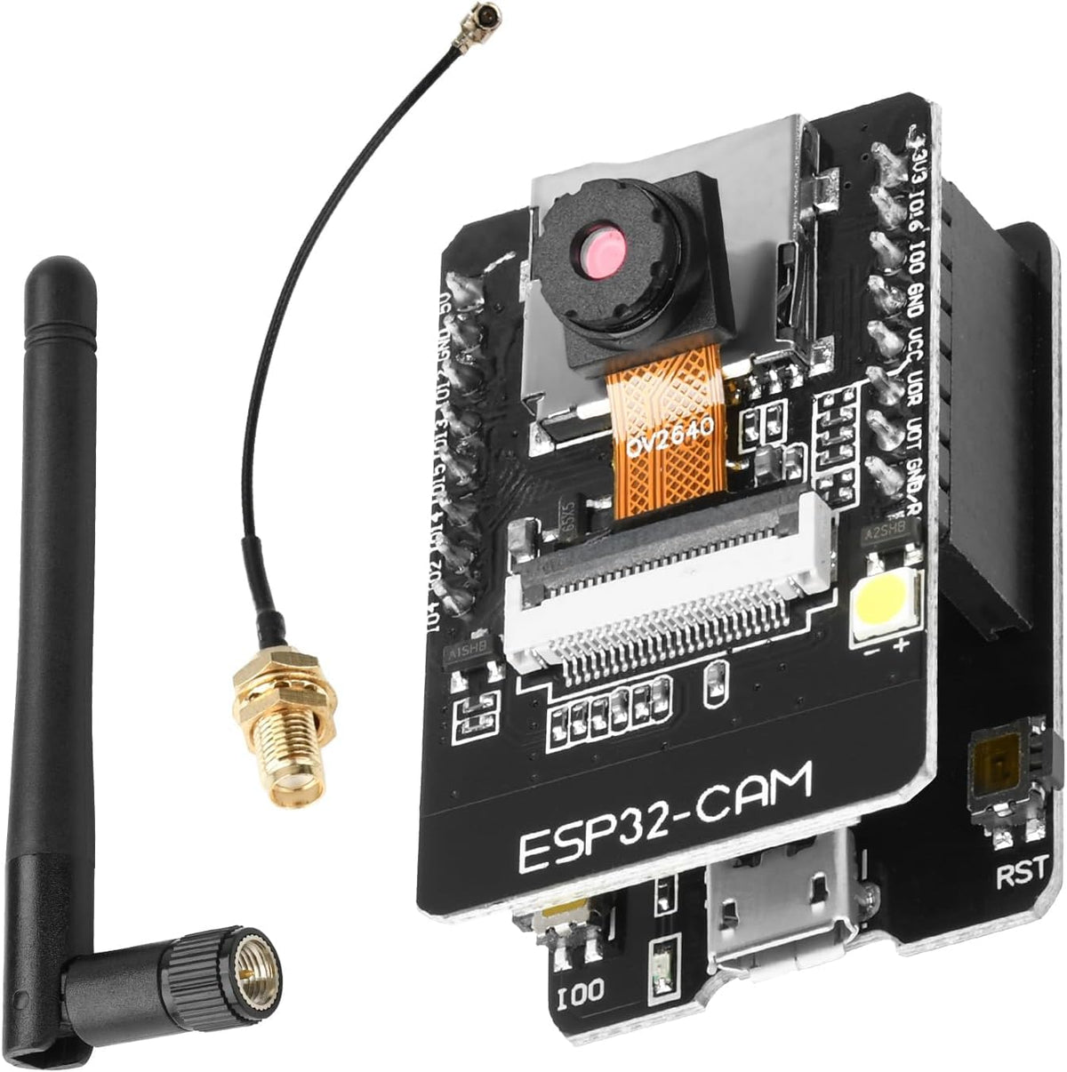 ESP32 CAM Development Board, Aideepen ESP32-CAM MB WiFi/Bluetooth Development Board, DC 5V Dual Core Development Board with 2.4G Antennas IPEX, OV2640 Camera TF Card Module