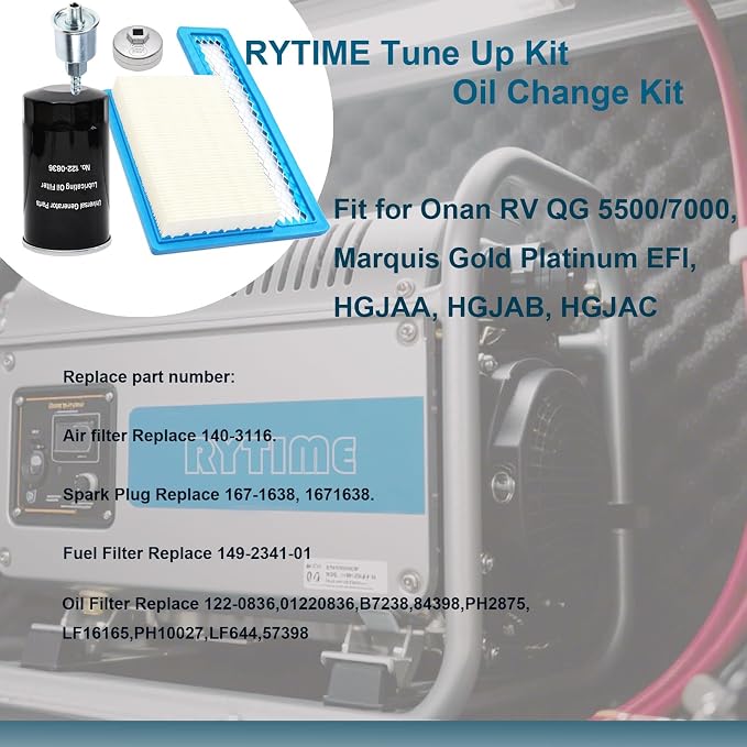 Tune Up Kit Fit for Onan Marquis Gold RV QG 5500/7000 Generators Replacement