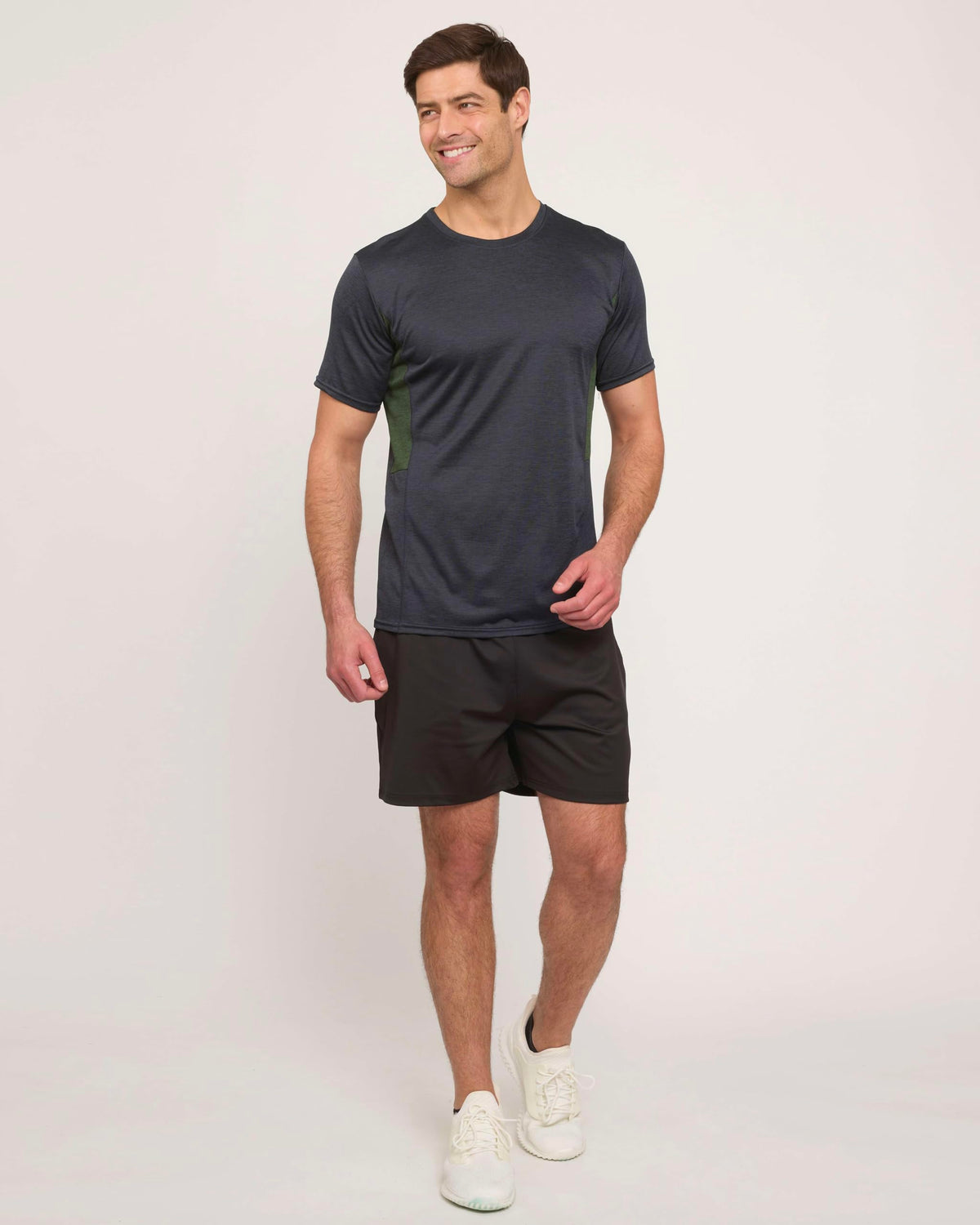 Real Essentials 5 Pack: Men's Dry-Fit Short Sleeve Crew Neck T Shirts Fitness Running Gym Workout Cool Exercise Athletic Tee, Set 7, 3X-Large