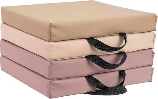 Factory Direct Partners Softscape Toddler, 12" Square, 4-Piece-Teddy Floor Cushion