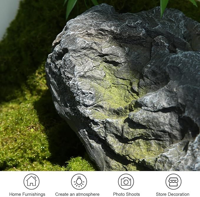 Outdoor Fake Rock Cover Realistic Lightweight Fiberglass Artificial Landscape