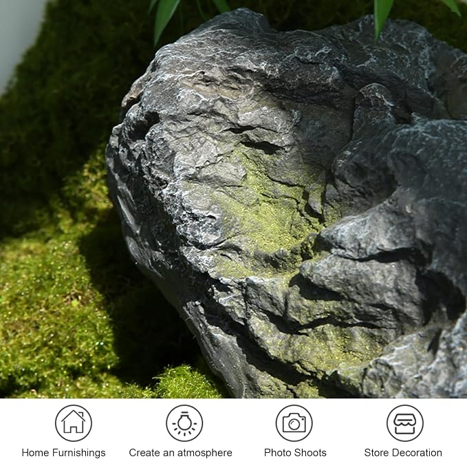 Outdoor Fake Rock Cover Realistic Lightweight Fiberglass Artificial Landscape