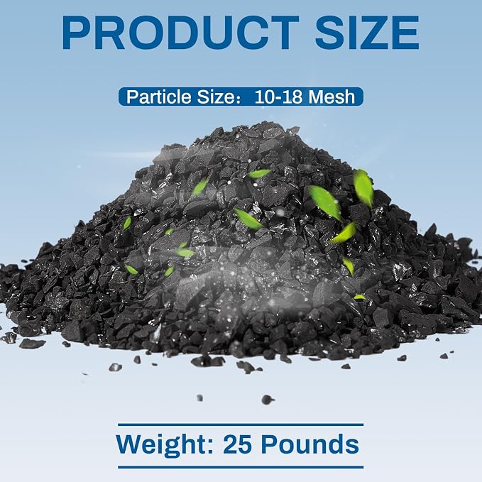 Timgle Bulk Water Air Filter Activated Charcoal Coconut Hull Granular Activated