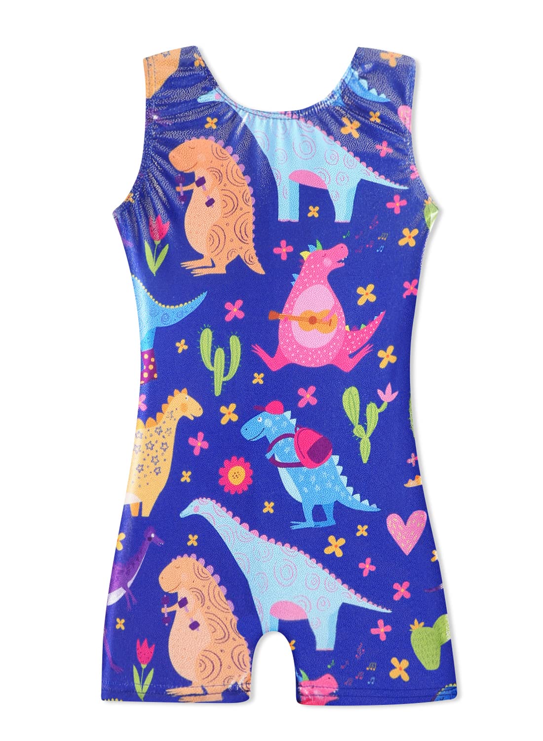 HOZIY Toddler Girls Gymnastics Leotard 4t 5t 4-5t Biketard Shorts Tumbling Outfits for Gymnastic Body Gimnasia Nina Dinosaur Leo Dance Sparkle Bodysuits Navy Blue
