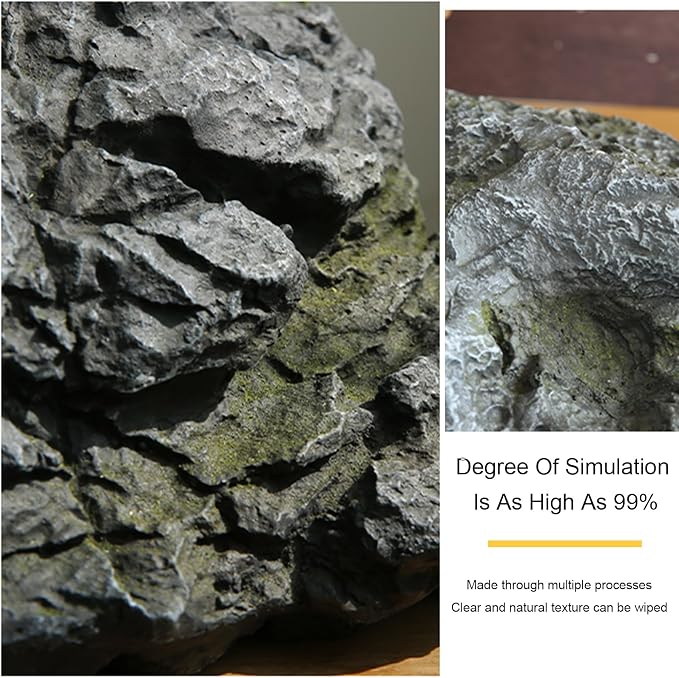 Outdoor Fake Rock Cover Realistic Lightweight Fiberglass Artificial Landscape