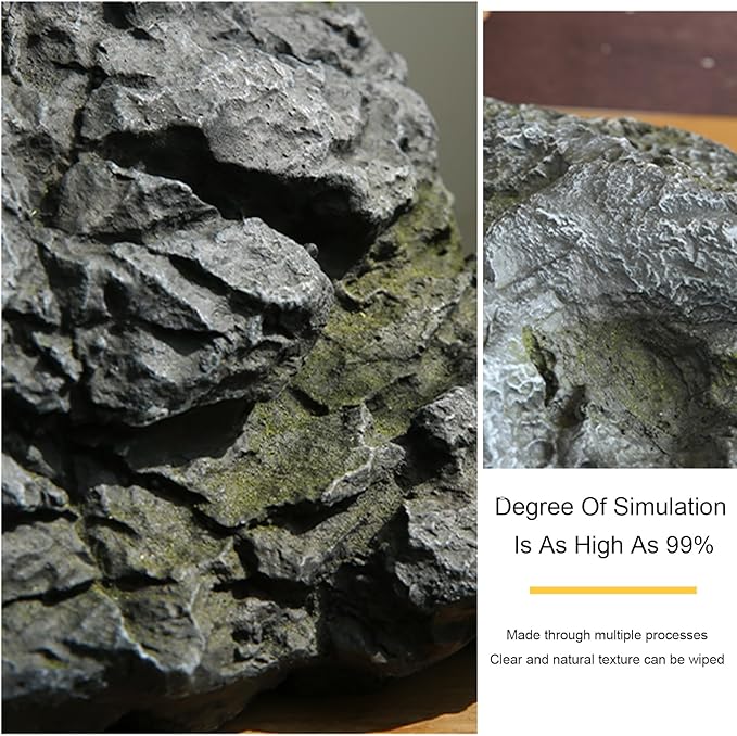 Outdoor Fake Rock Cover Realistic Lightweight Fiberglass Artificial Landscape