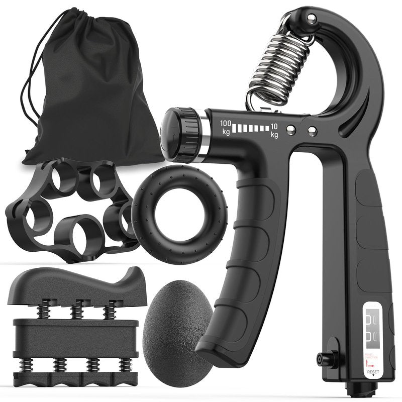 JKSHMYT Grip Strength Trainer Kits (5 Pack), Adjustable Resistance Forearm Strengthener, Hand Gripper Strengthener for Muscle Building