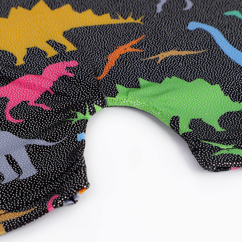 HOZIY Dinosaur Leotard for Toddlers Gymnastics 2t/3t 2t-3t 2 3 Year Old Kids Tumbling Outfits Biketard Biketards Bodysuit Clothes Clothing Dance Gimnasia Black