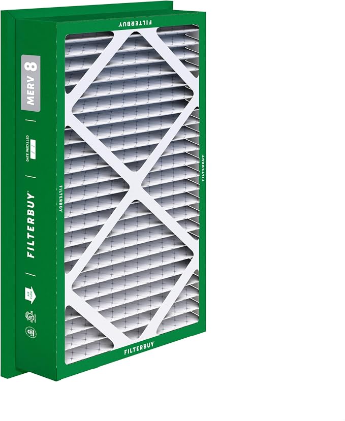 Filterbuy 20x30x5 Air Filter MERV 8 Essential Dust & Allergy Defense,